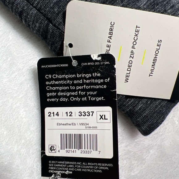 Champion Women’s Sweatshirt Heather Grey Full Zip Victory Fleece Size XL - Picture 5 of 5